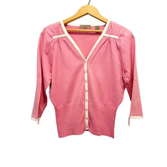 ibex Sweaters - Pink Silk Blend Cardigan i.e. Petites
